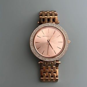 Rose gold Michael Kors watch